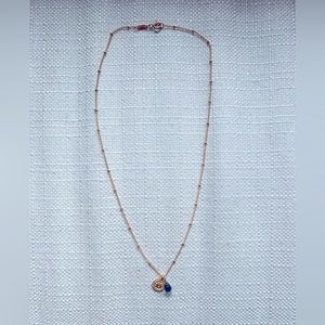 Satya mandala London blue topaz necklace